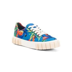 FARM RIO Flatform Sneaker, Blue Macaw, W Size 9, New